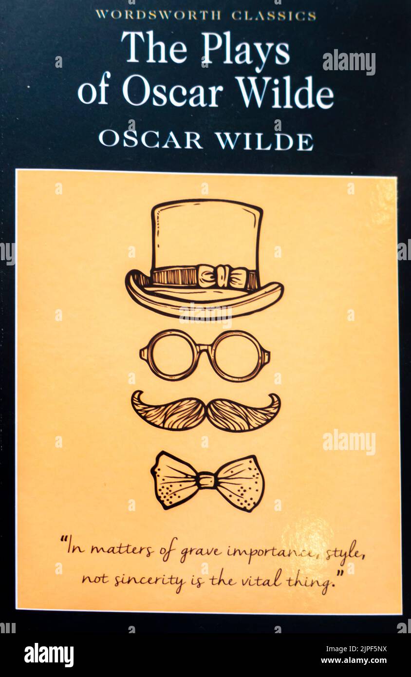 The plays of Oscar Wilde collection - copertina del libro Foto Stock