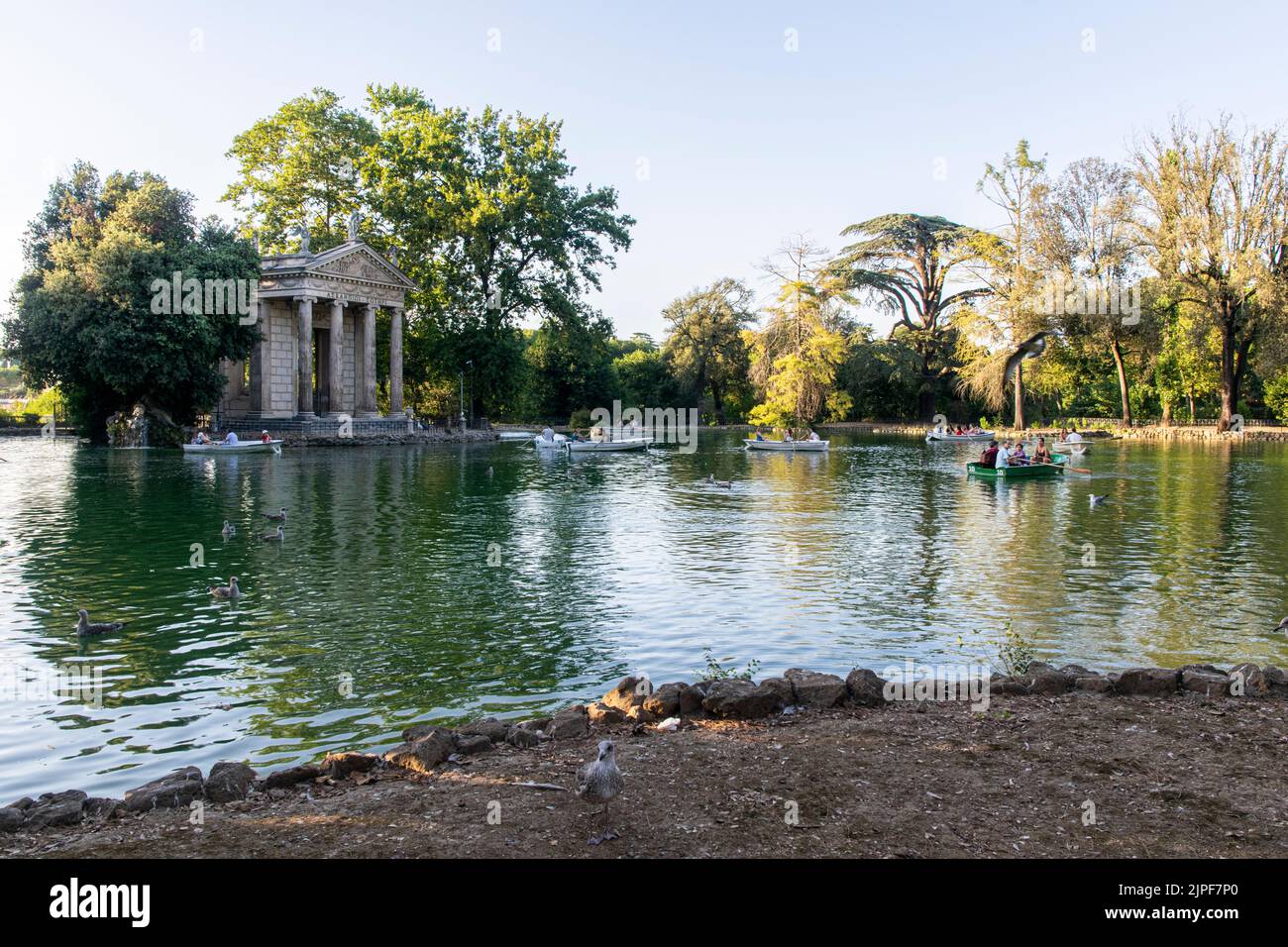 Tempio di Esculapio a Villa Borghese, Roma Foto Stock
