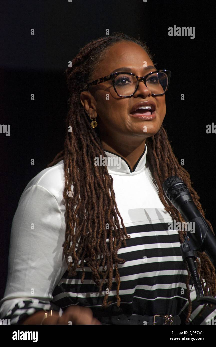 AVA Duvernay all'Academy Museum of Motion Pictures di Los Angeles, California. Foto Stock