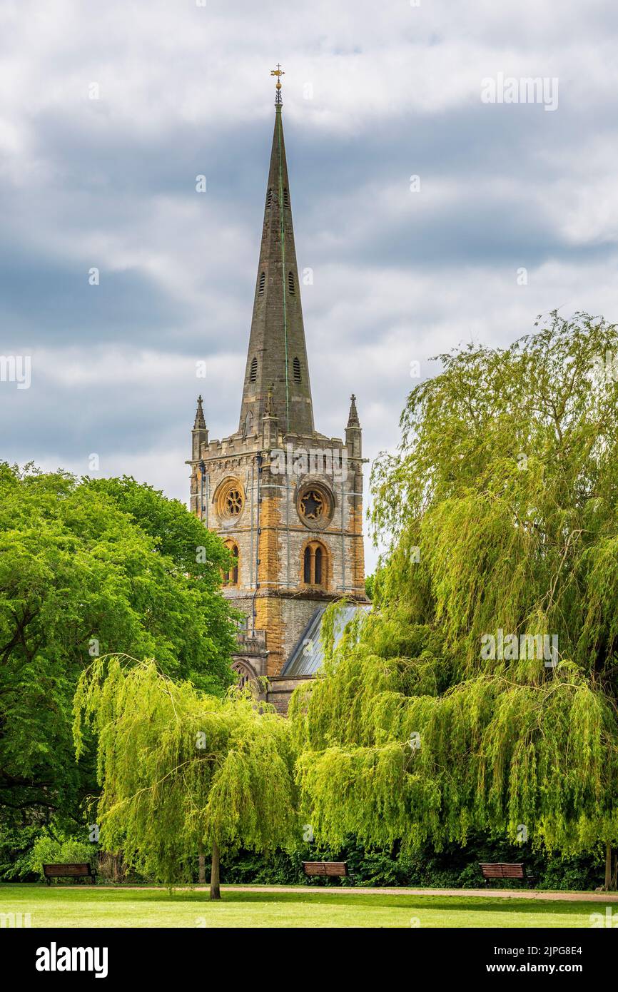 Chiesa della Santissima Trinità, Stratford Upon Avon, Inghilterra Foto Stock