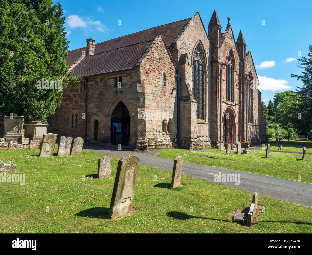 Chiesa di San Michele e tutti gli Angeli a Ledbury Herefordshire Inghilterra Foto Stock
