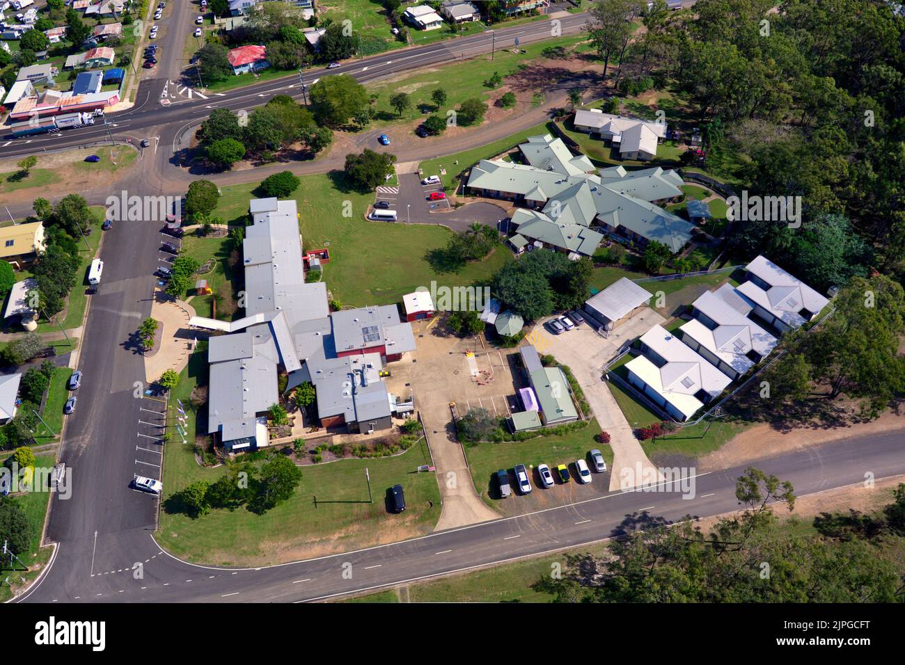 Antenna del Gin Gin Hospital su King Street Queensland Australia Foto Stock