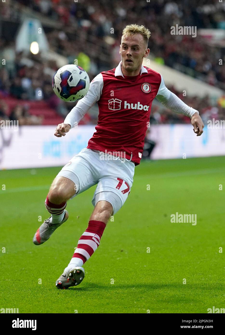 Mark Sykes della città di Bristol durante la partita del campionato Sky Bet ad Ashton Gate, Bristol. Data immagine: Martedì 16 agosto 2022. Foto Stock