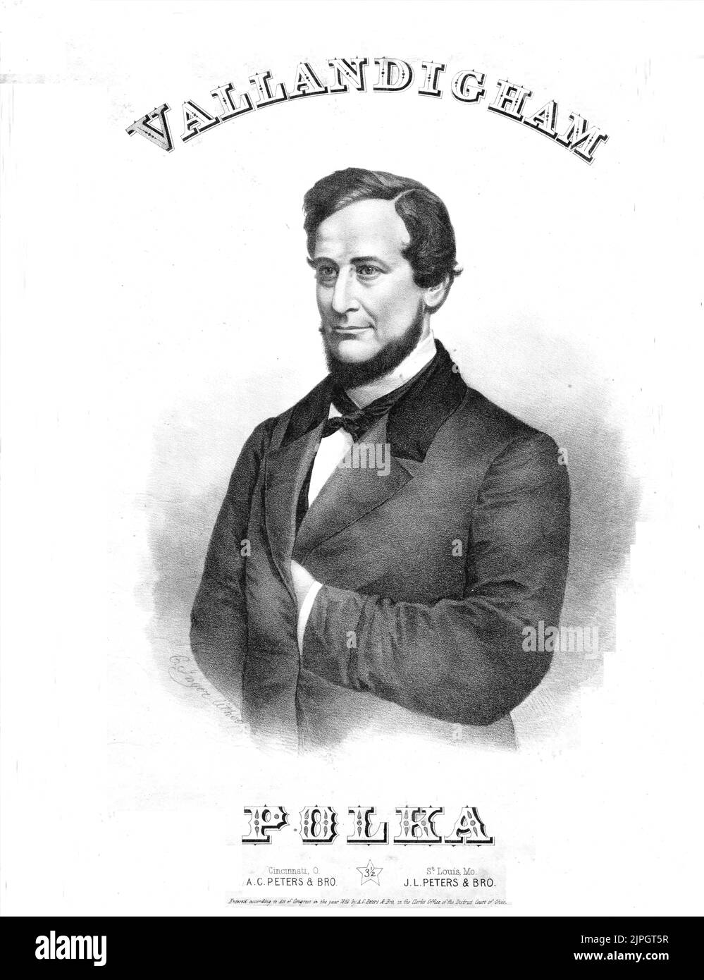 Vallandigham Polka, 1862 spartiti Foto Stock