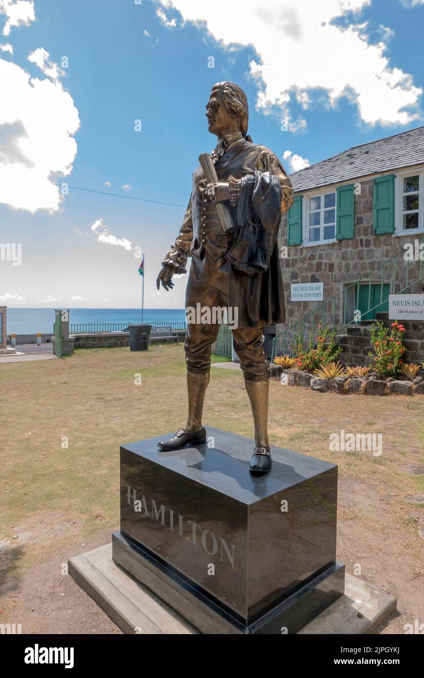 Alexander Hamilton Historical Museum Nevis Foto Stock
