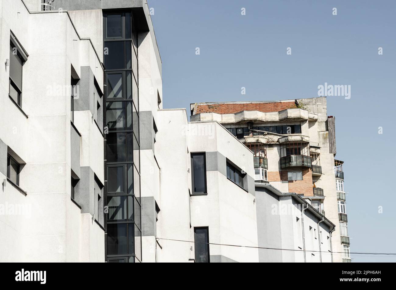 Architettura moderna banca ufficio finanziario edificio a torre Foto Stock