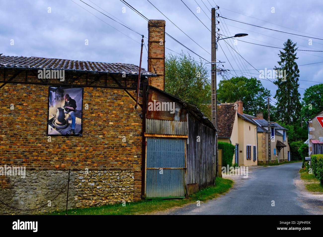 Francia, Cher (18), Henrichemont, la Borne, villaggio di vasai Foto Stock