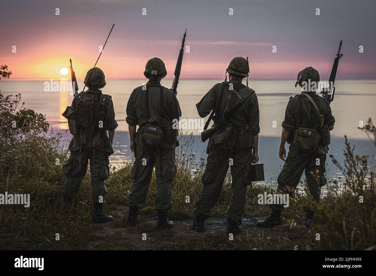 Soldati americani, costumi Vietnam cosplay Foto Stock