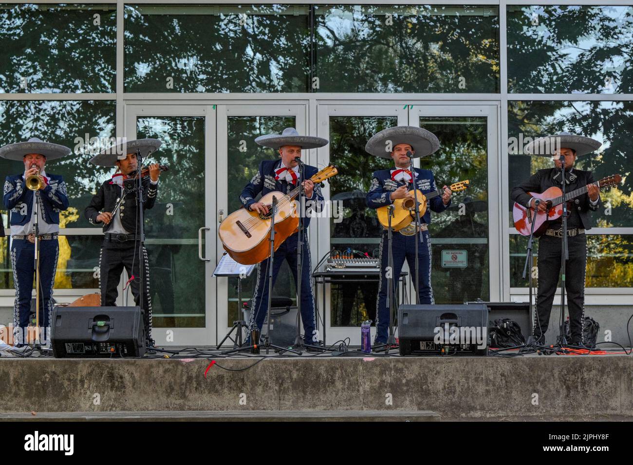 Mariachi Tabasko, Trout Lake Community Centre, Vancouver, British Columbia, Canada Foto Stock