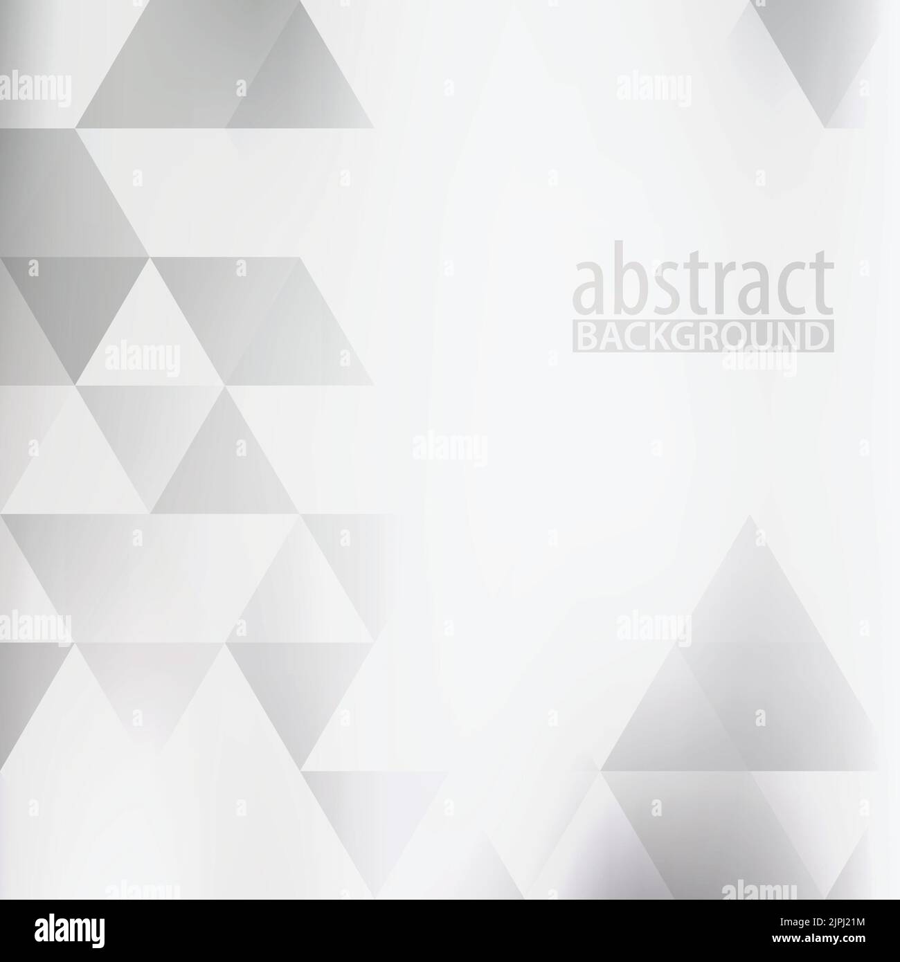 Sfondo morbido astratto con triangoli grigi su un bianco. Motivo grafico vettoriale in bianco e nero Illustrazione Vettoriale