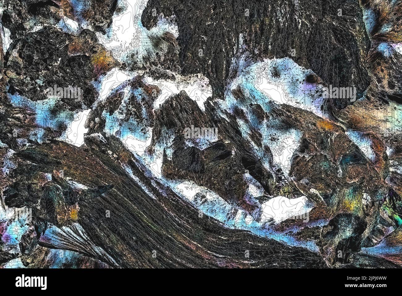 astratto pittura backgtound Foto Stock