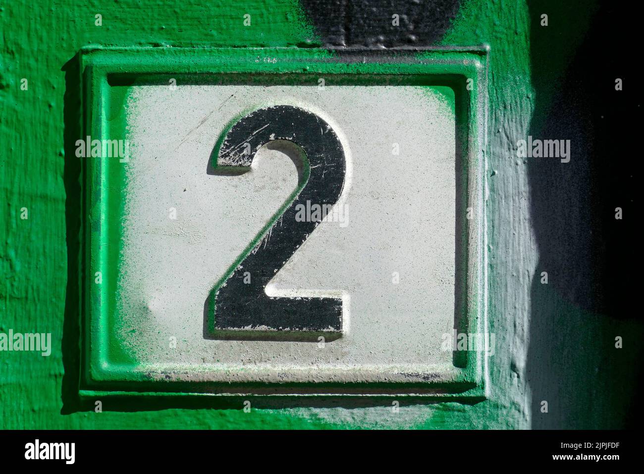 numero, 2, numeri, due Foto Stock