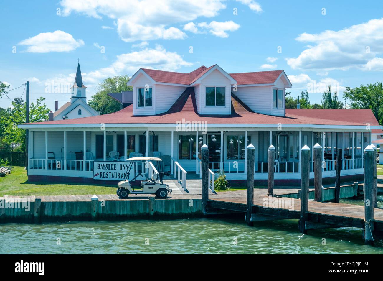Gita in traghetto per Smith Island - Ristorante Bayside Inn Foto Stock