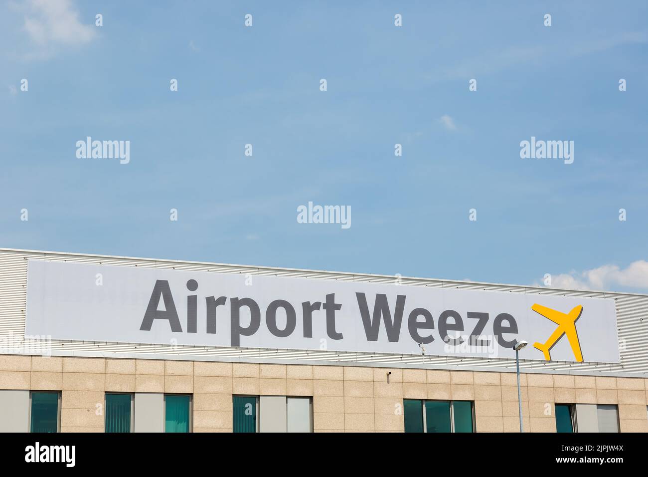 aeroporto weeze, flughafen niederrhein, verkehrsflughafen, weeze Foto Stock