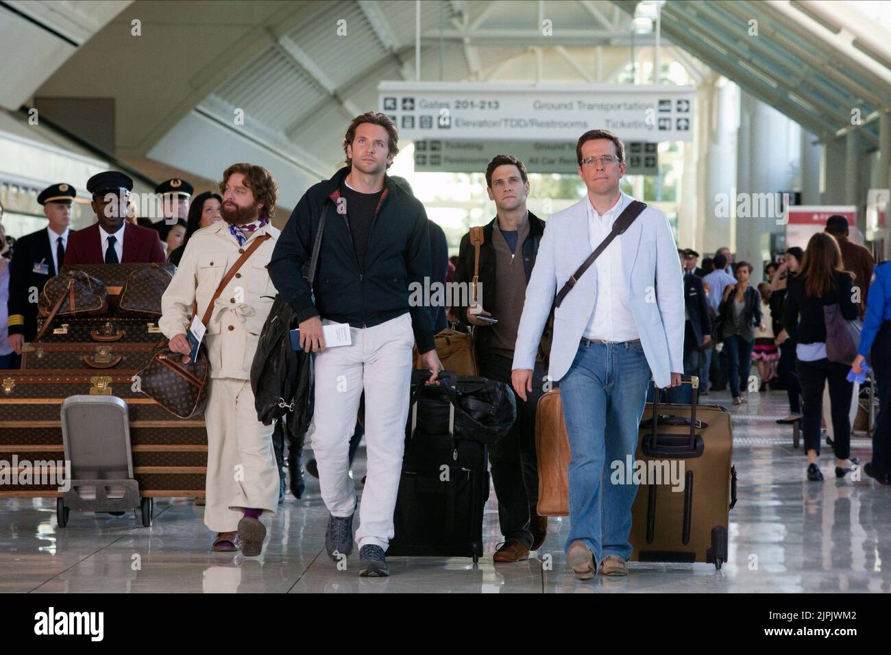 ZACH GALIFIANAKIS, BRADLEY COOPER, JUSTIN BARTHA, ED Helms, la sbornia parte II, 2011 Foto Stock