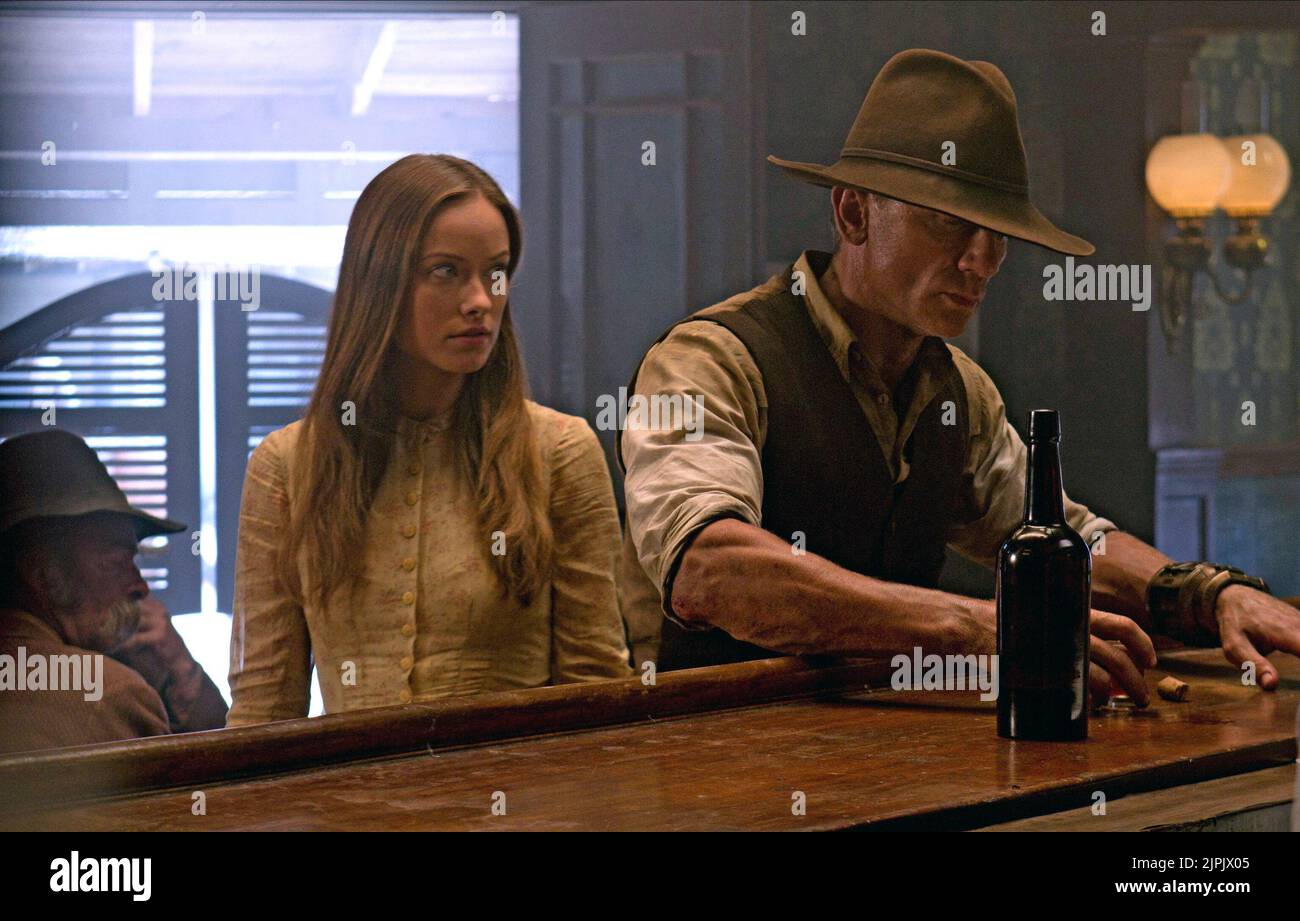 OLIVIA WILDE, Daniel Craig, cowboy e alieni, 2011 Foto Stock