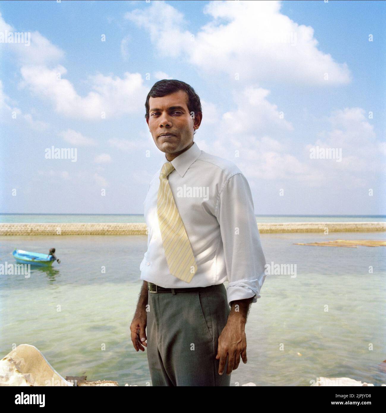 MOHAMED NASHEED, IL PRESIDENTE DELL'ISOLA, 2011 Foto Stock