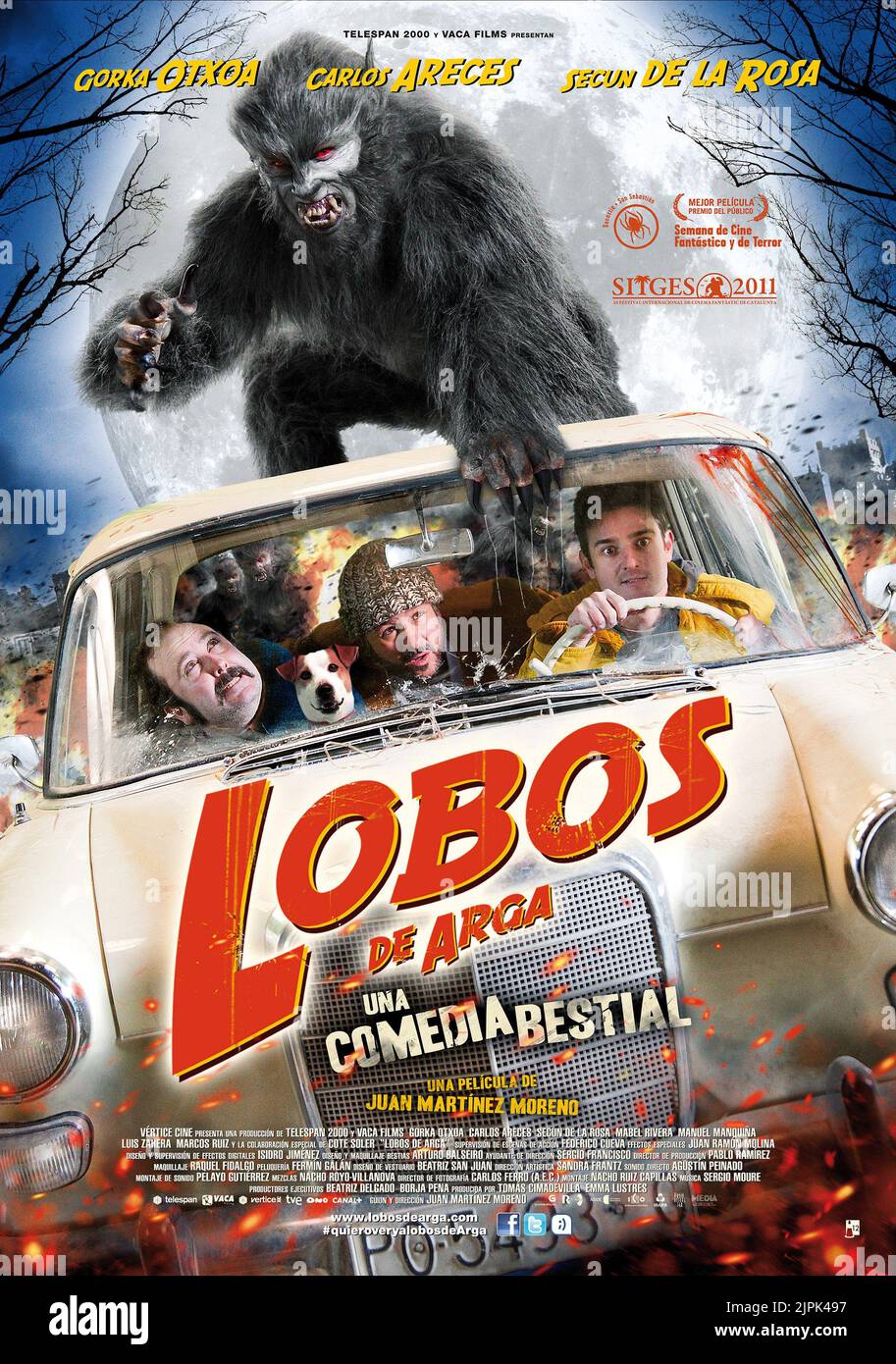 POSTER del filmato, gioco di lupi mannari: LOBOS DE ARGA, 2011 Foto Stock