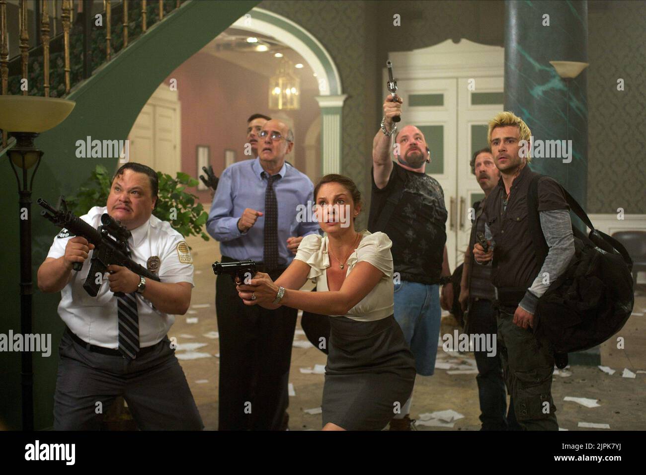 ADRIAN MARTINEZ, JEFFREY TAMBOR, ASHLEY JUDD, PRUITT TAYLOR VINCE, TIM BLAKE NELSON, MATT RYAN, FLYPAPER, 2011 Foto Stock