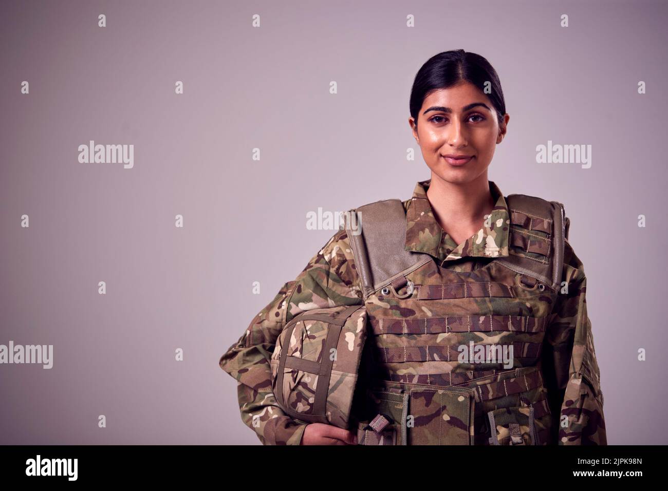 sorridente, militare, soldato, abbigliamento mimetizzazione, berufsporträt, sorriso, militari, truppe, soldati Foto Stock