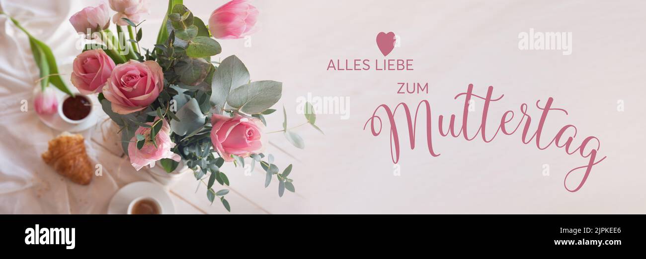 giorno delle madri, alles liebe zum muttertag, giorni delle madri Foto Stock