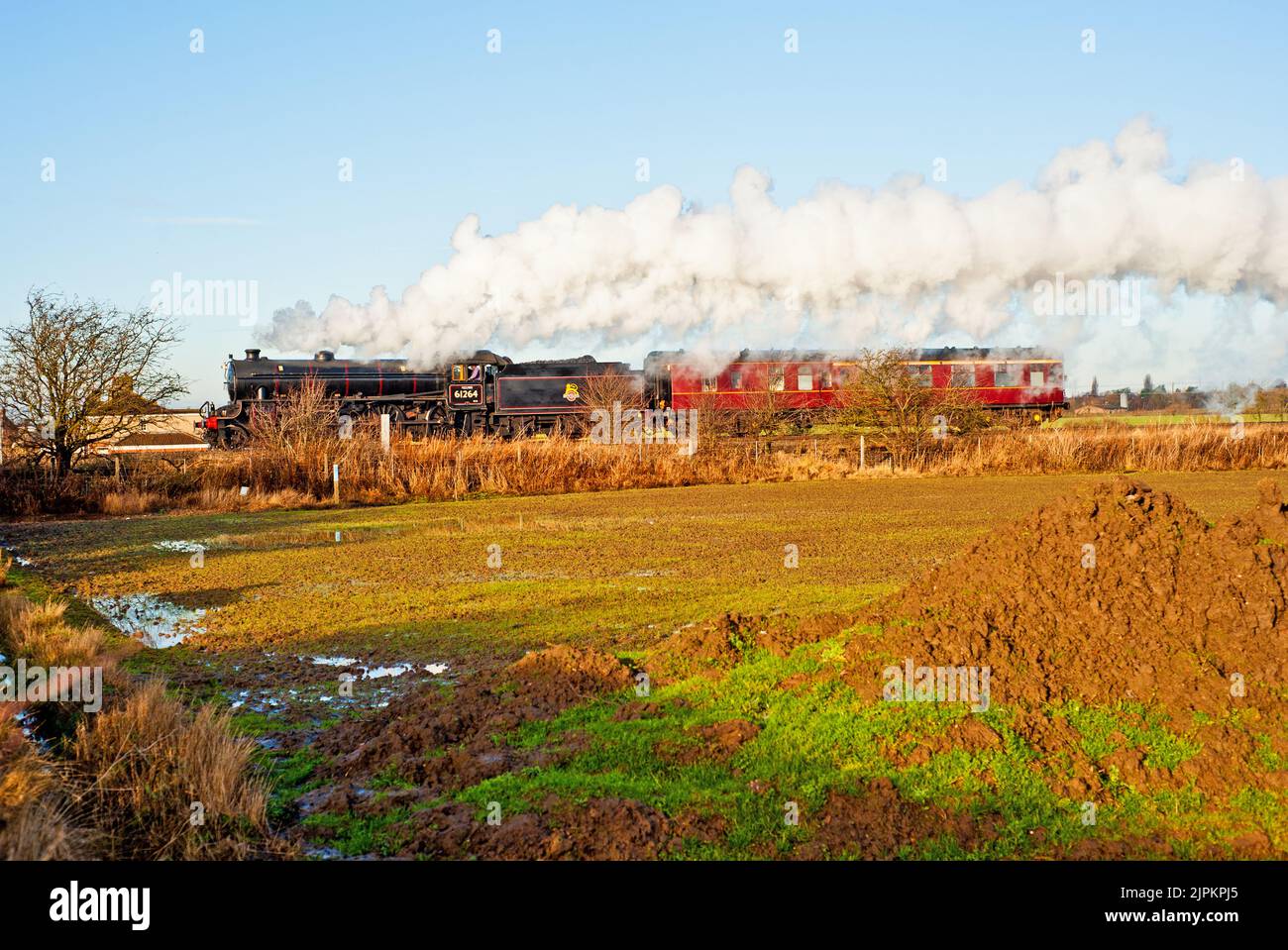 B1 Classe n. 61264 a Moorhouses, Stockton on Tees, Cleveland, Inghilterra Foto Stock