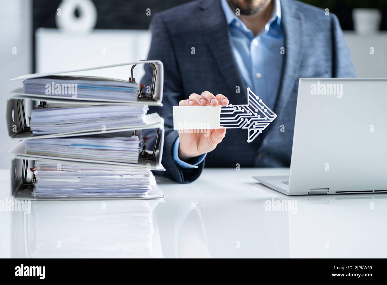 Software per documenti di fatturazione e fiscali e trasformazione digitale Foto Stock