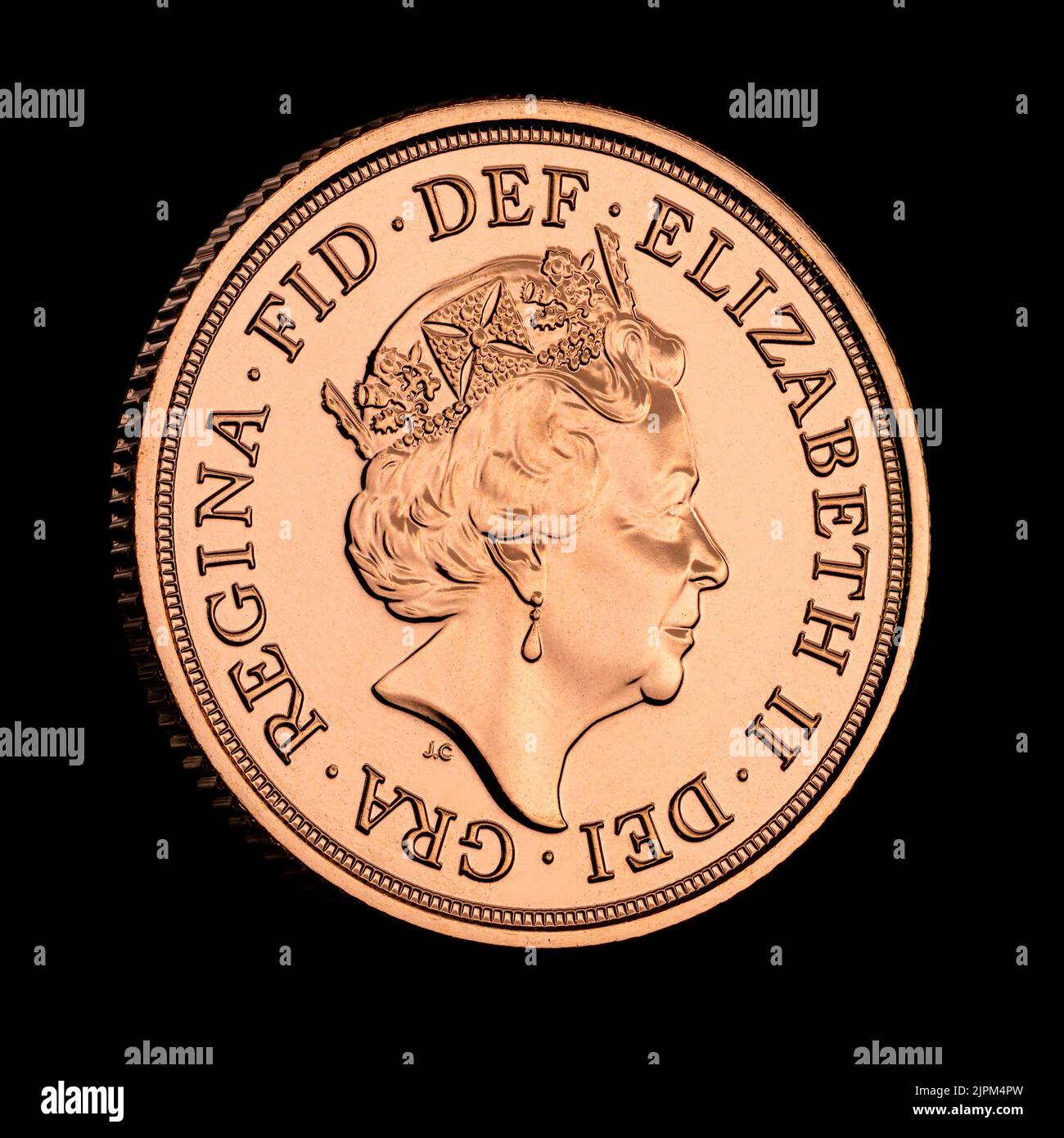 2022 Sovrano d'oro pieno -obverse Foto Stock