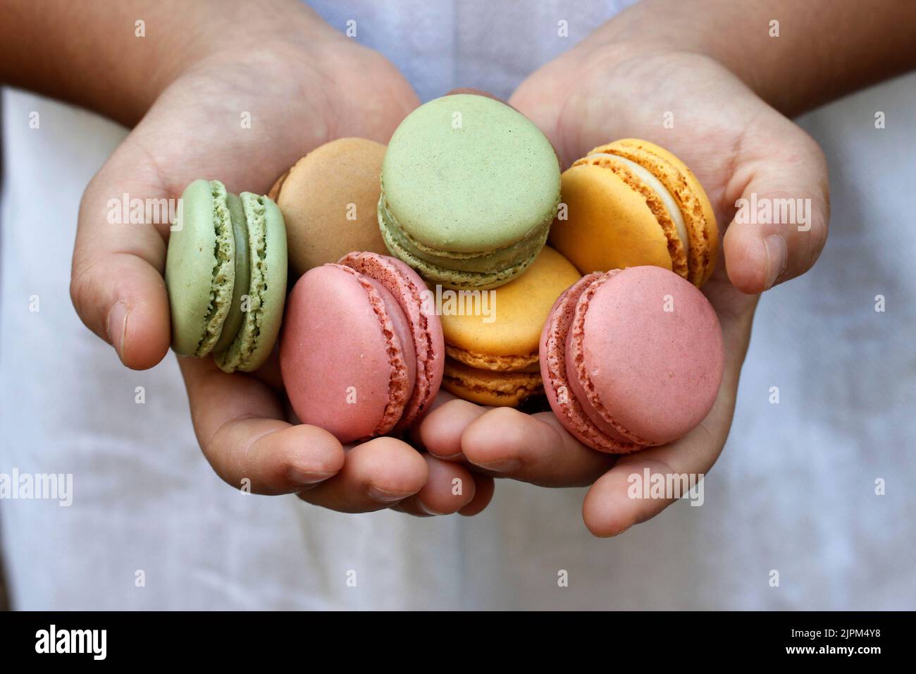 Macarons. Foto Stock