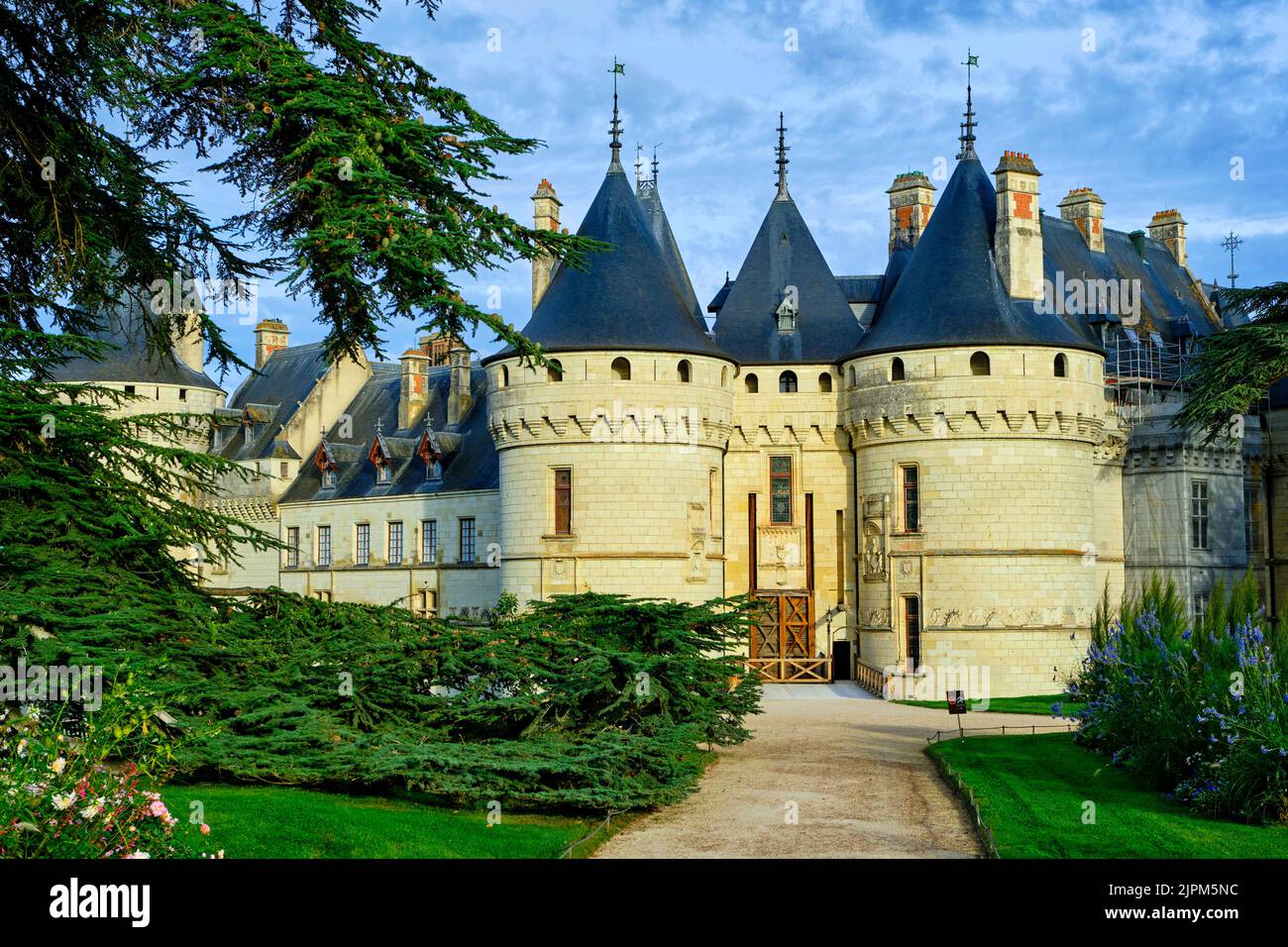 Francia, Indre-et-Loire (37), Valle della Loira Patrimonio Mondiale dell'UNESCO, Chaumont-sur-Loire, castello di Chaumont-sur-Loire Foto Stock