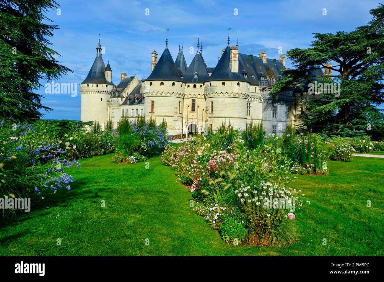 Francia, Indre-et-Loire (37), Valle della Loira Patrimonio Mondiale dell'UNESCO, Chaumont-sur-Loire, castello di Chaumont-sur-Loire Foto Stock