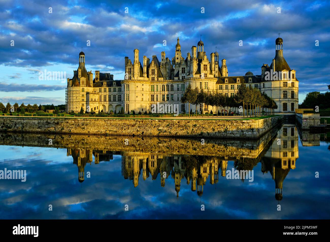 Francia, Loir-et-Cher (41), Valle della Loira Patrimonio Mondiale dell'UNESCO, Chambord, castello di Chambord Foto Stock