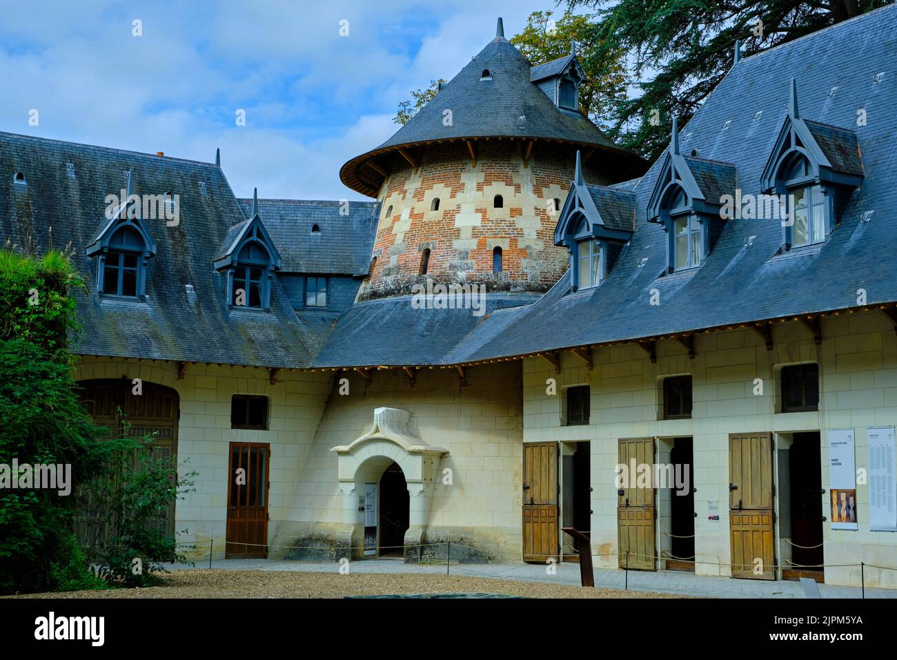 Francia, Indre-et-Loire (37), Valle della Loira Patrimonio Mondiale dell'UNESCO, Chaumont-sur-Loire, castello di Chaumont-sur-Loire Foto Stock