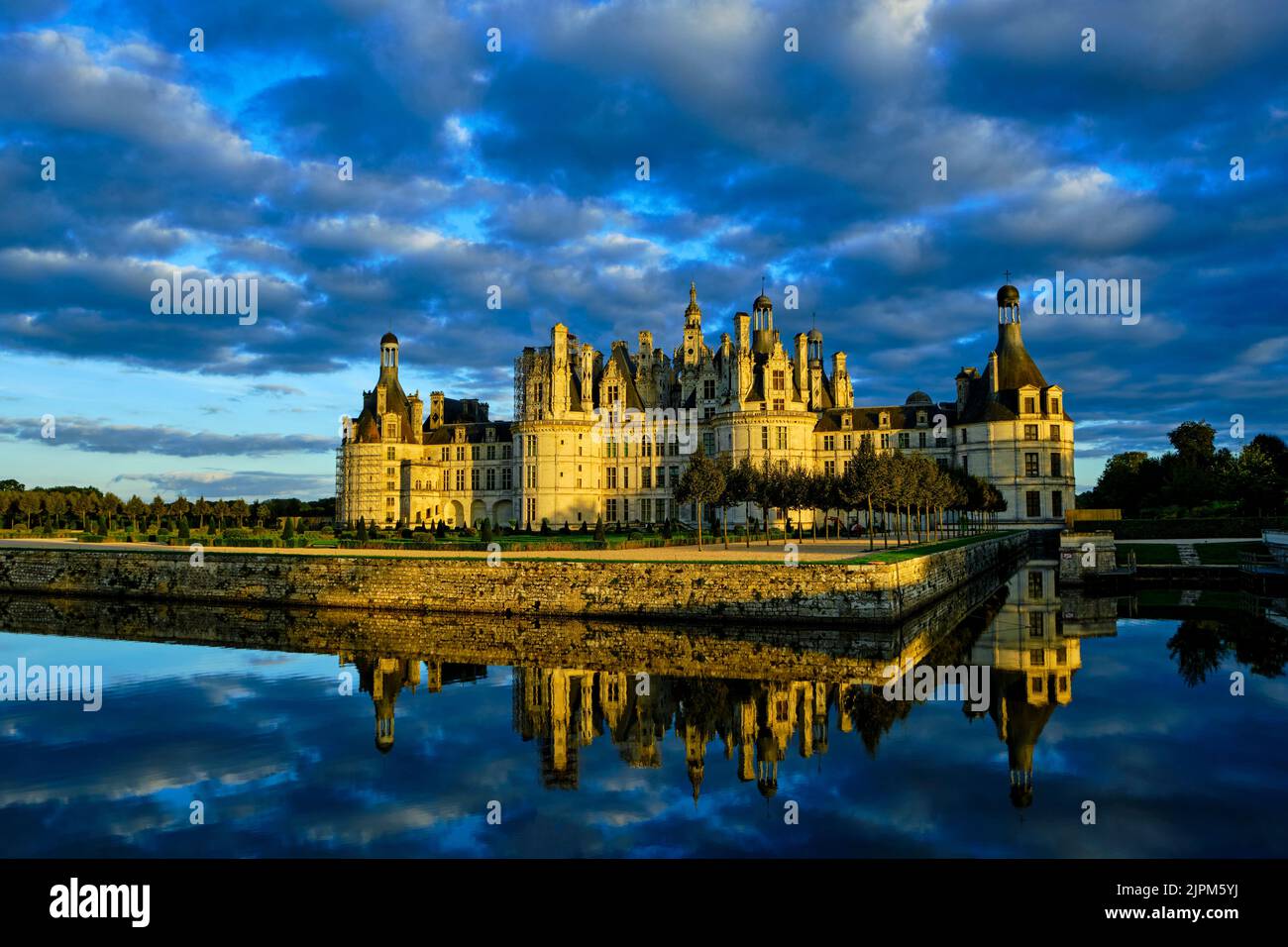 Francia, Loir-et-Cher (41), Valle della Loira Patrimonio Mondiale dell'UNESCO, Chambord, castello di Chambord Foto Stock