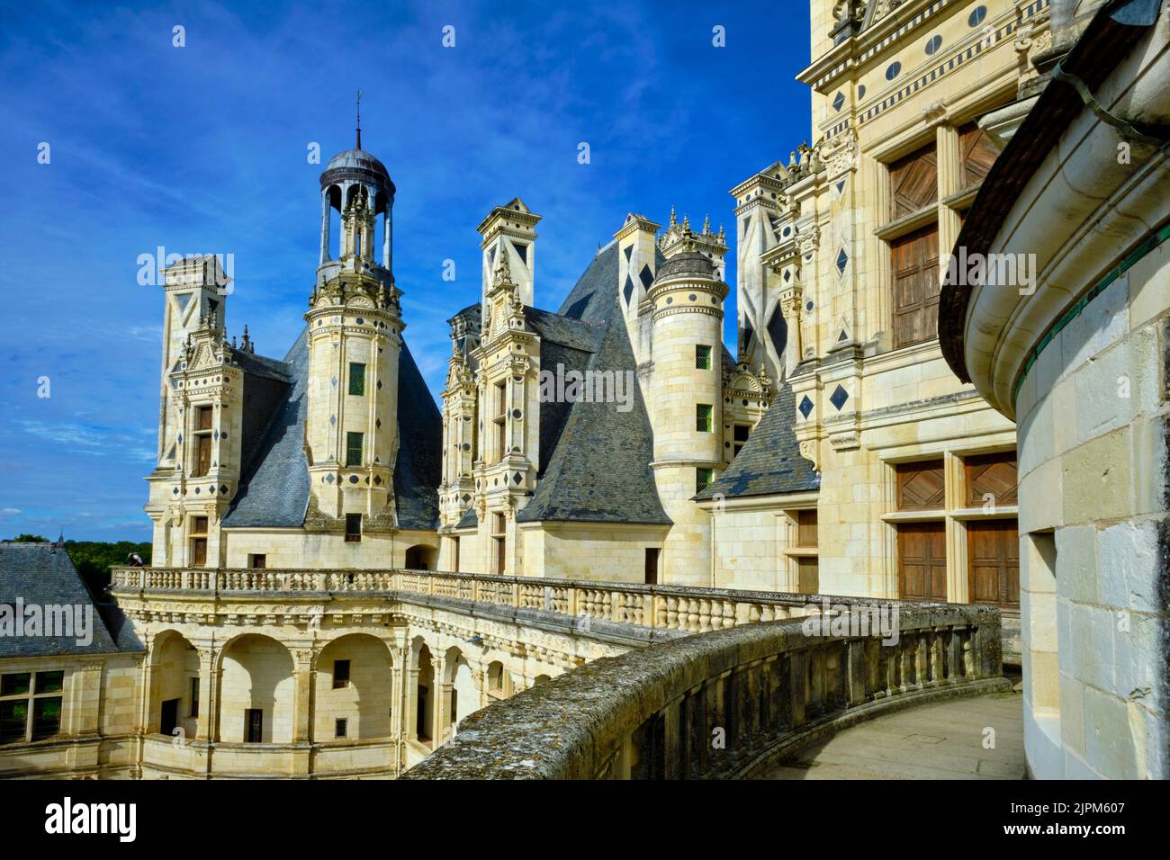 Francia, Loir-et-Cher (41), Valle della Loira Patrimonio Mondiale dell'UNESCO, Chambord, castello di Chambord Foto Stock