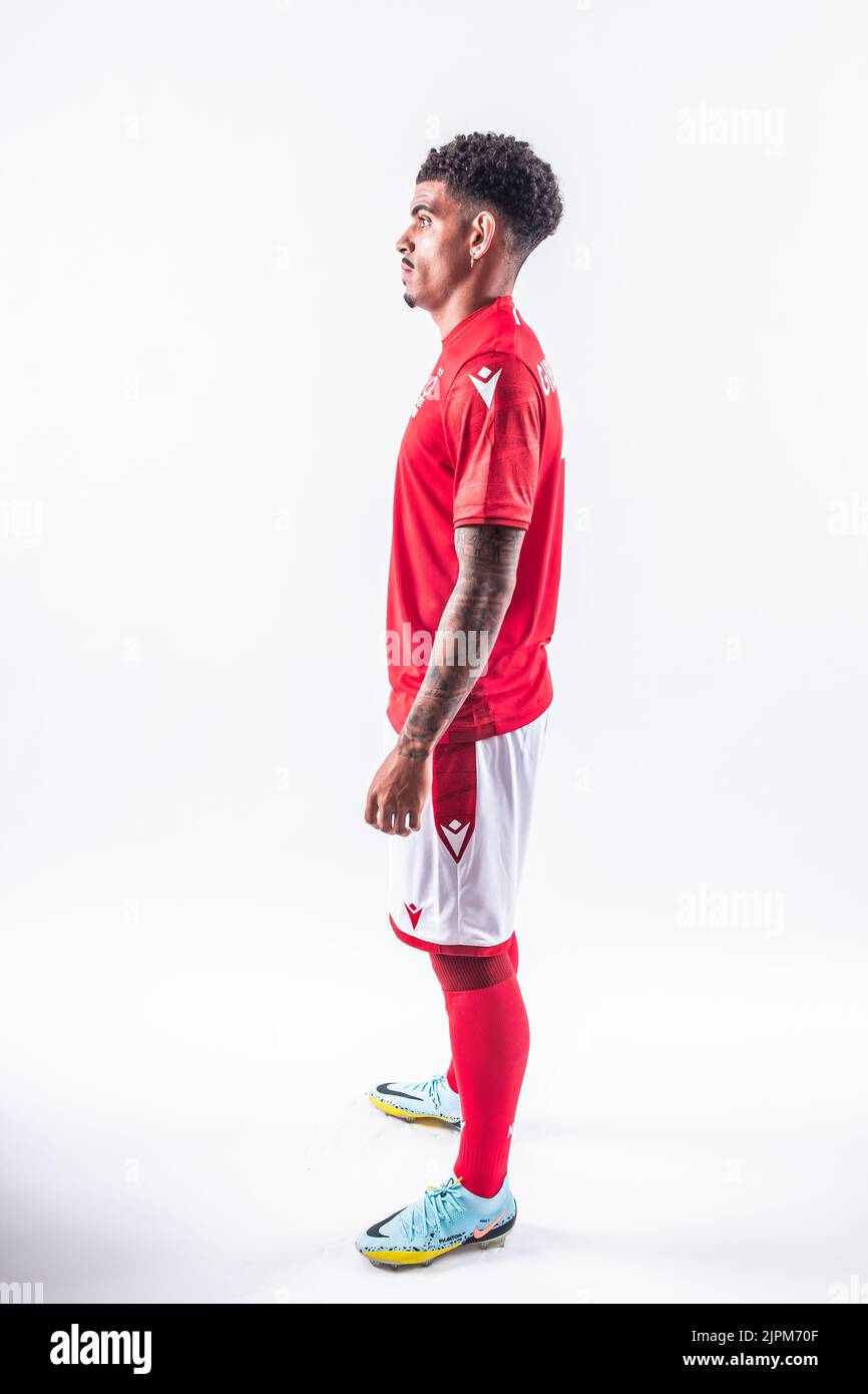 Morgan Gibbs-White indicazioni per Nottingham Forest da Wolverhampton Wanderers a Nottingham, Regno Unito, il 8/19/2022. (Foto di Ritchie Sumpter/News Images/Sipa USA) Foto Stock