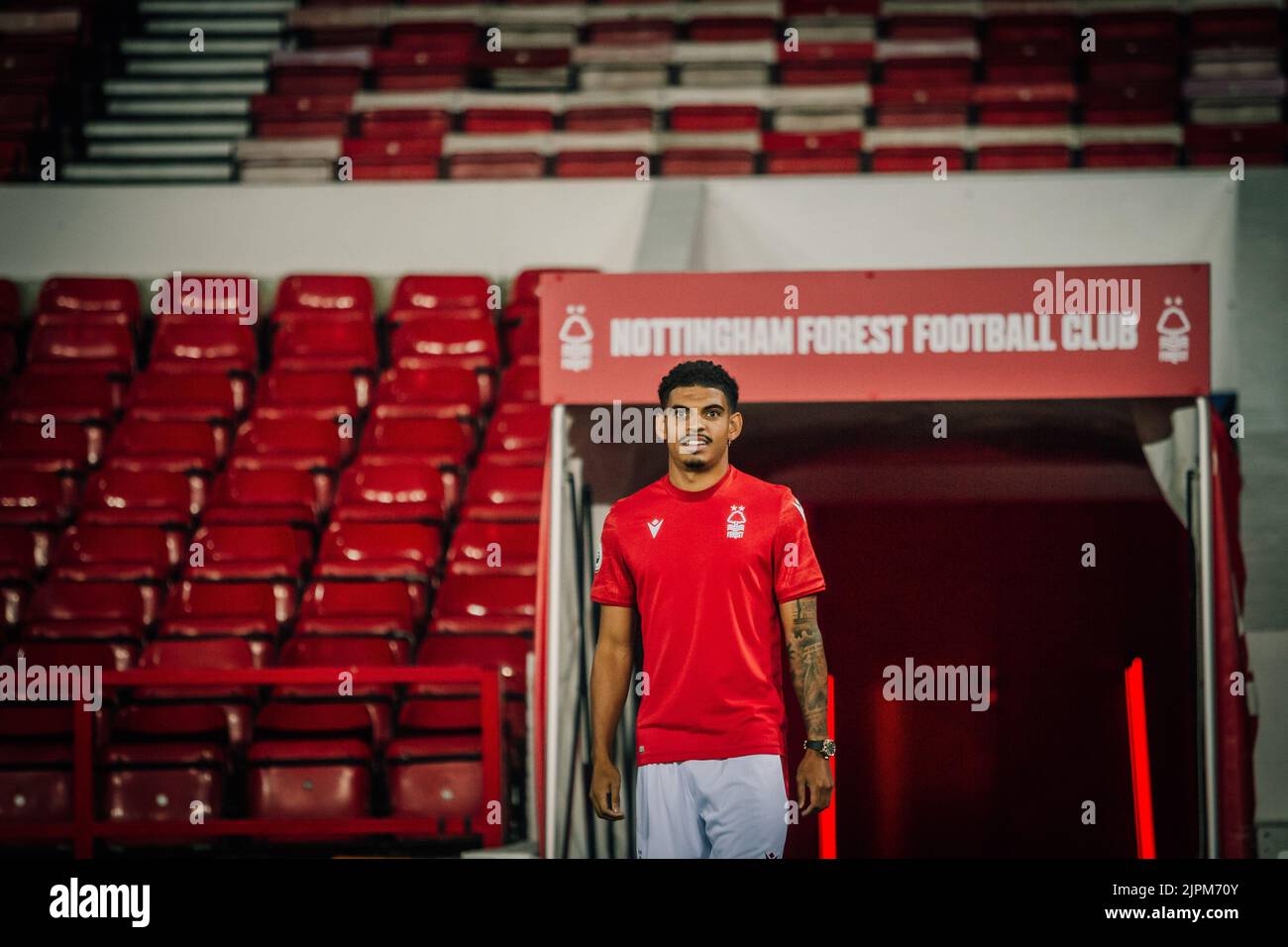 Morgan Gibbs-White indicazioni per Nottingham Forest da Wolverhampton Wanderers a Nottingham, Regno Unito, il 8/19/2022. (Foto di Ritchie Sumpter/News Images/Sipa USA) Foto Stock