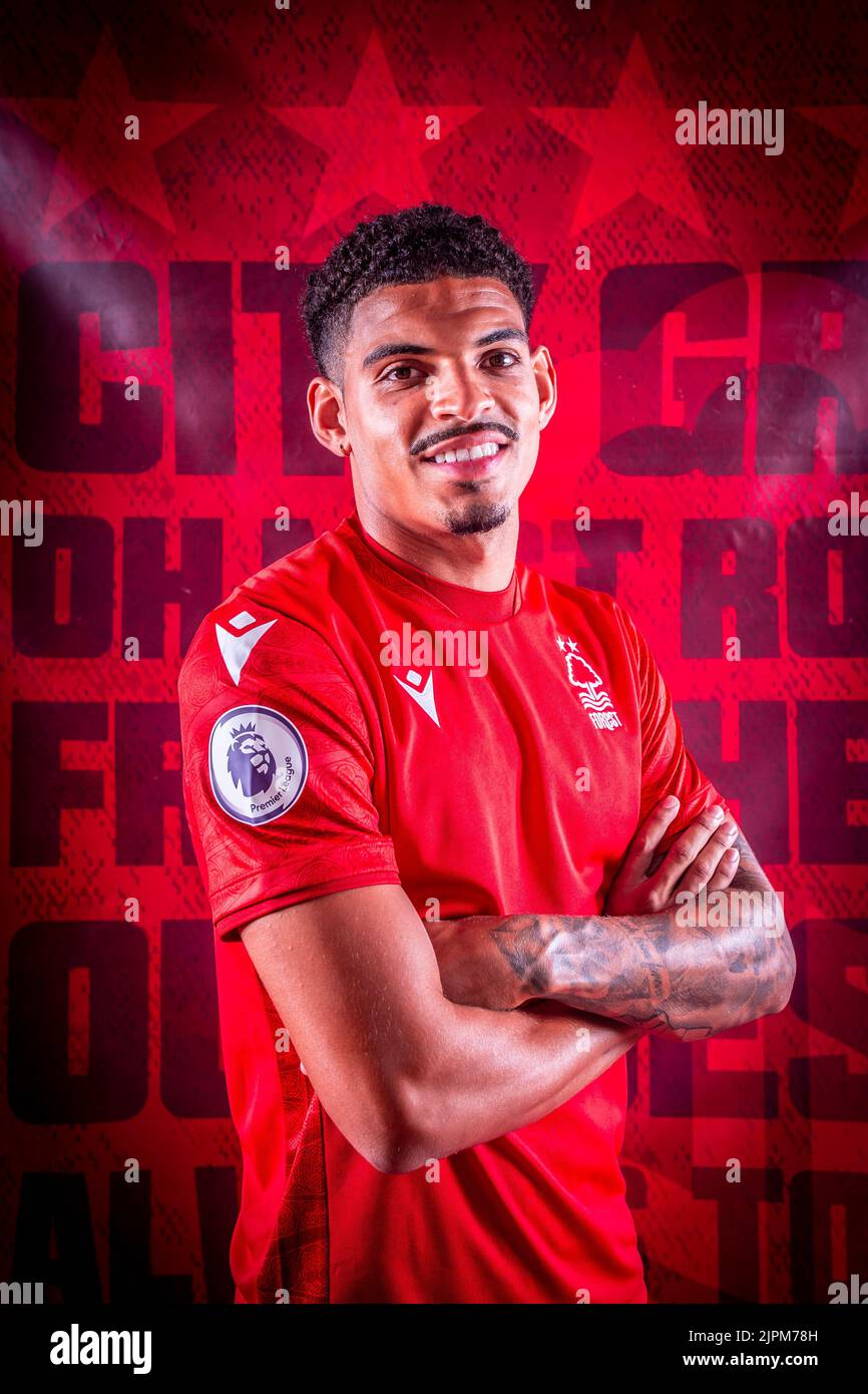 Morgan Gibbs-White indicazioni per Nottingham Forest da Wolverhampton Wanderers a Nottingham, Regno Unito, il 8/19/2022. (Foto di Ritchie Sumpter/News Images/Sipa USA) Foto Stock