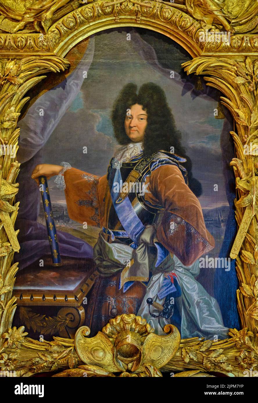 Francia, Indre et Loire, Valle della Loira, Château de Chenonceau, patrimonio mondiale dell'UNESCO, Luigi XIV, Hyacinthe Rigaud Foto Stock