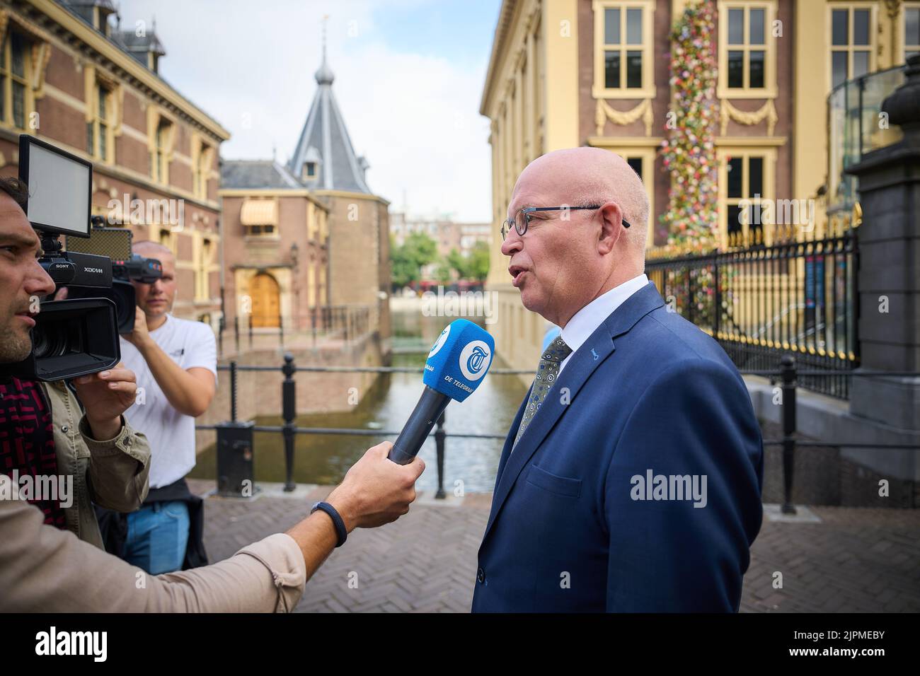 2022-08-19 09:55:59:19 L'AIA - Henk Staghouwer, ministro dell'Agricoltura, della natura e della qualità alimentare, arriva al Binnenhof prima del primo Consiglio dei ministri dopo la pausa estiva politica. ANP PHIL NIJHUIS olanda fuori - belgio fuori Foto Stock