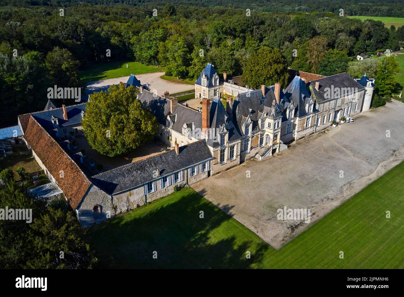 Francia, Loir-et-Cher (41), Sologne, Château de Villesavin // Francia, Loir et Cher (41), Sologne, castello di Villesavin Foto Stock