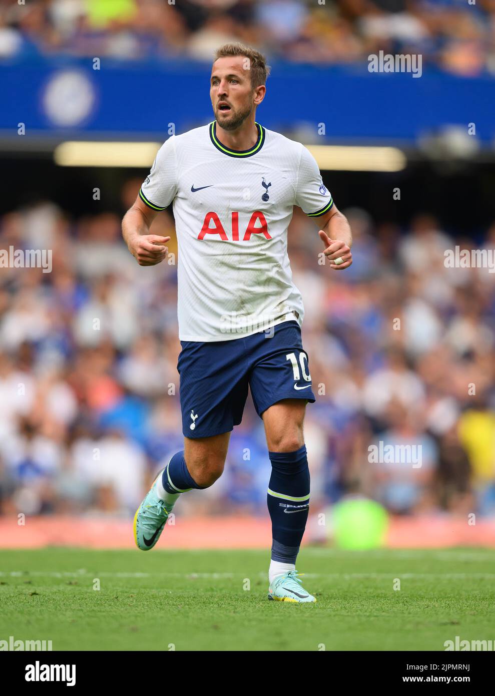 Londra, Regno Unito. 14th ago, 2022. 14 ago 2022 - Chelsea v Tottenham Hotspur - Premier League - Stamford Bridge Harry Kane di Tottenham Hotspur durante la partita della Premier League a Stamford Bridge, Londra. Picture Credit: Notizie dal vivo su Mark Pain/Alamy Foto Stock