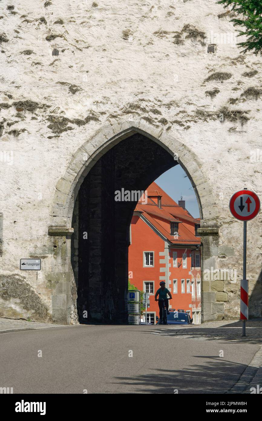 Obertor, Stadttor, 13. Jahrhundert, Ravensburg, Baden-Württemberg, Deutschland Foto Stock