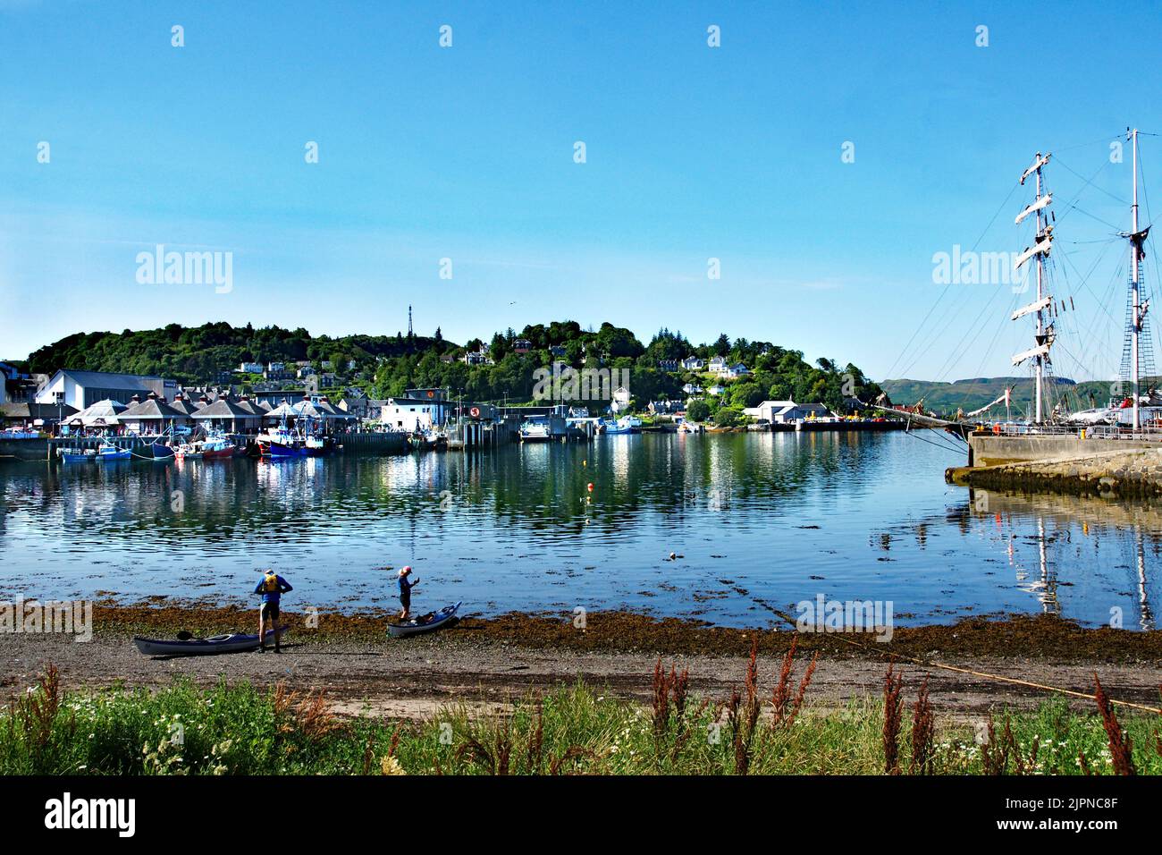 Oban Harbour, Oban, Argyll e Bute, Scozia Foto Stock