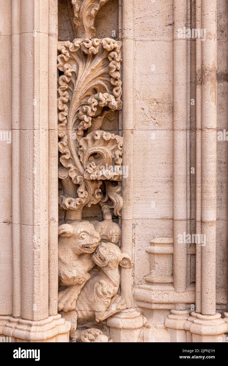 Palma di Maiorca, Spagna. L'Esglesia de Santa Eularia (Chiesa di Sant'Eulalia) Foto Stock