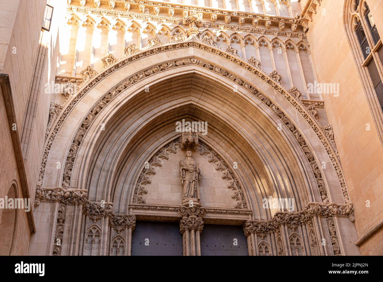 Palma di Maiorca, Spagna. L'Esglesia de Santa Eularia (Chiesa di Sant'Eulalia) Foto Stock