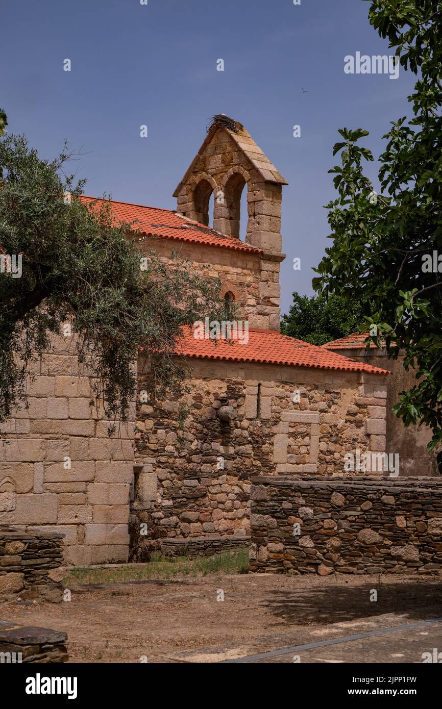 Antica chiesa cattolica a Idanha-a-Velha, Portogallo Foto Stock