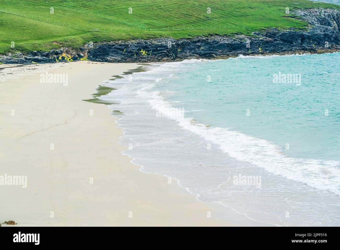 Taoibh Thuath spiaggia sull'isola di Harris nelle Ebridi esterne, Scozia Foto Stock
