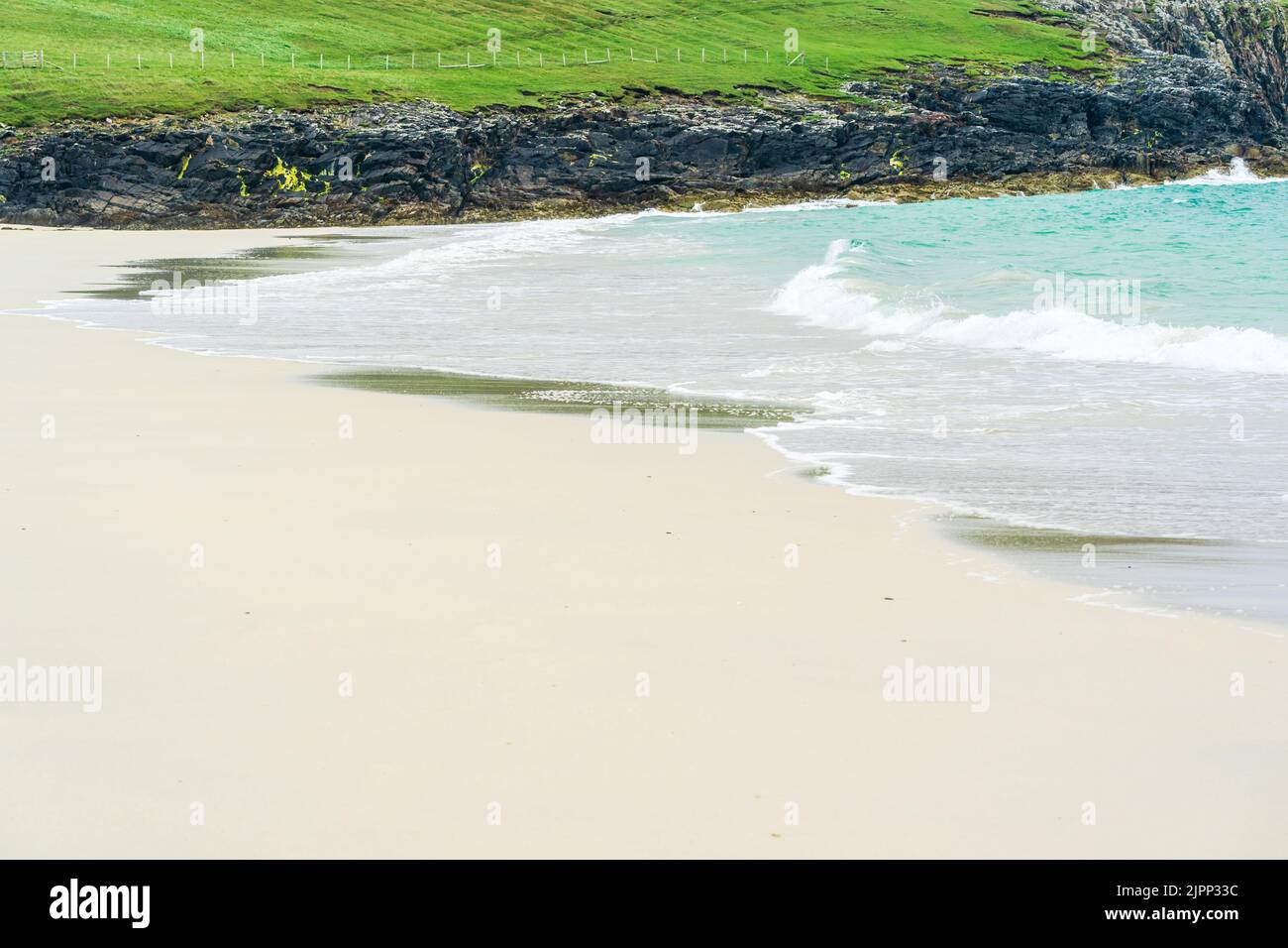 Taoibh Thuath spiaggia sull'isola di Harris, Ebridi esterne, Scozia Foto Stock