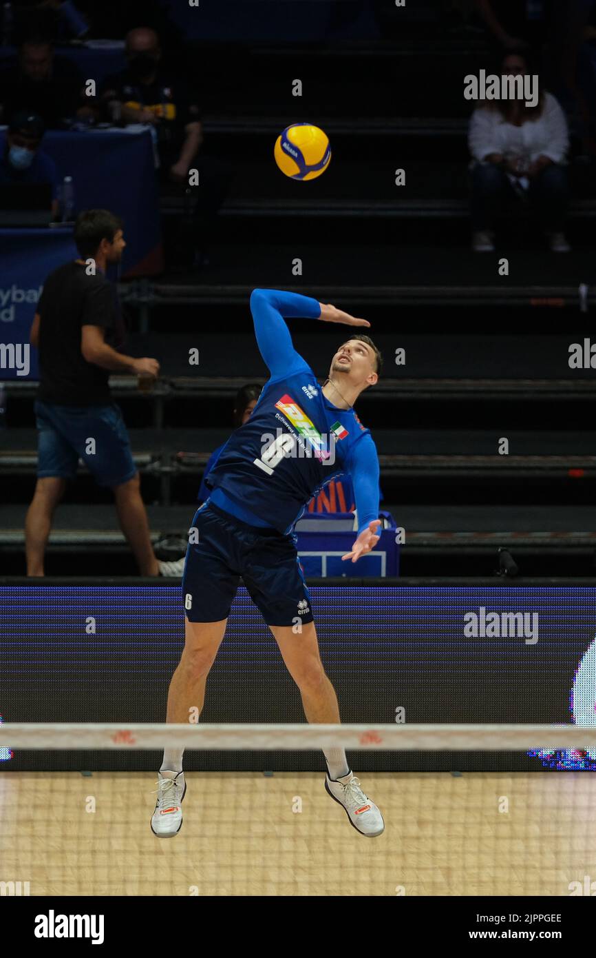 Bologna, Italia. 20th luglio 2022. Pallavolo Nations League 2022 - le finali - Italia vs Paesi Bassi Foto Stock